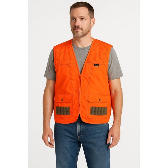 Gamehide Blaze Orange Hunting Vest XL – Early 2000s Outdoor Safety & Field Wear - Picture 4 of 4